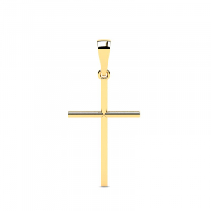 Krzyż złoty klasyczny na komunię chrzest roczek
